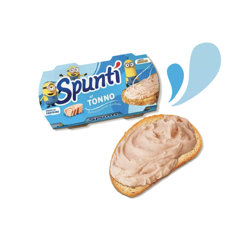 Confezione di Spuntì e fetta di pane spalmata di Spuntì